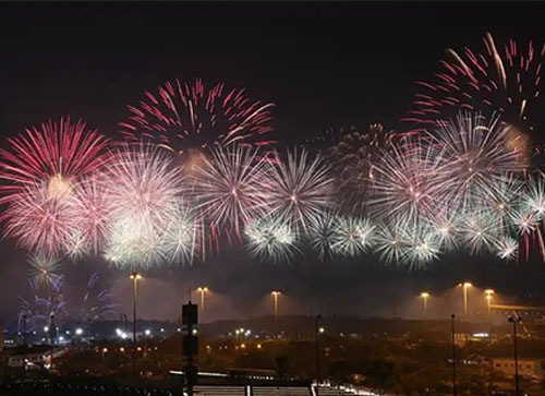 甘泉县焰火晚会